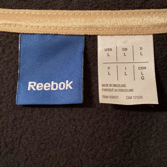 Reebok 1/2 Zip Fleece Pullover Sz L - Picture 3 of 5
